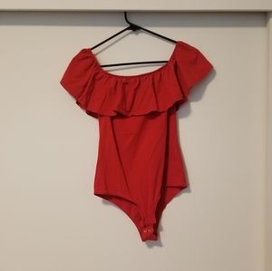 J CREW RUFFLE BODY SUIT